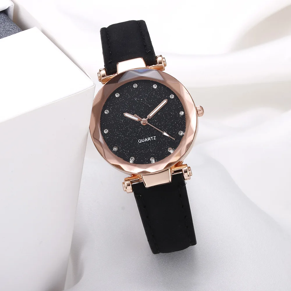 Vintage Watch Crystal - Fashion Black Vintage Trend Wear Rhinestone