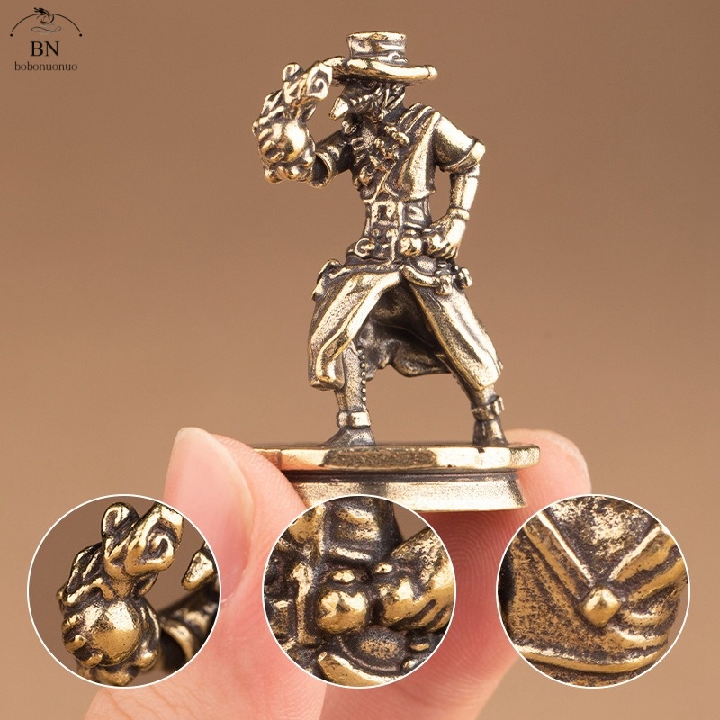 Vintage Toys Collection - solid Brass Dance Cowboy Figurines Miniatures