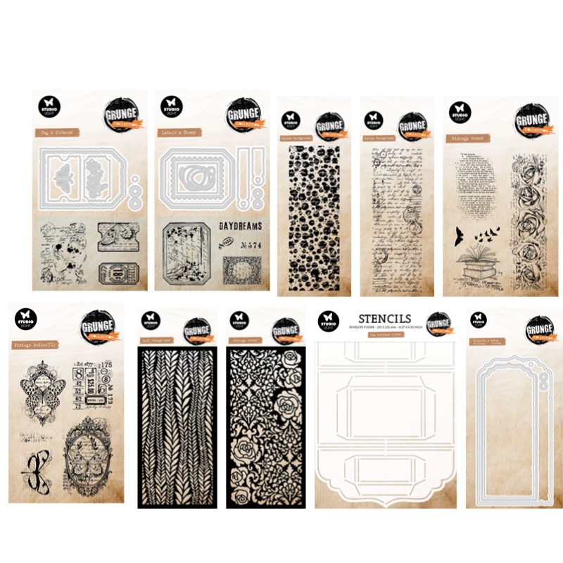 Vintage Collectible Stamps - Tag Envelope Grunge Collection Vintage Roses