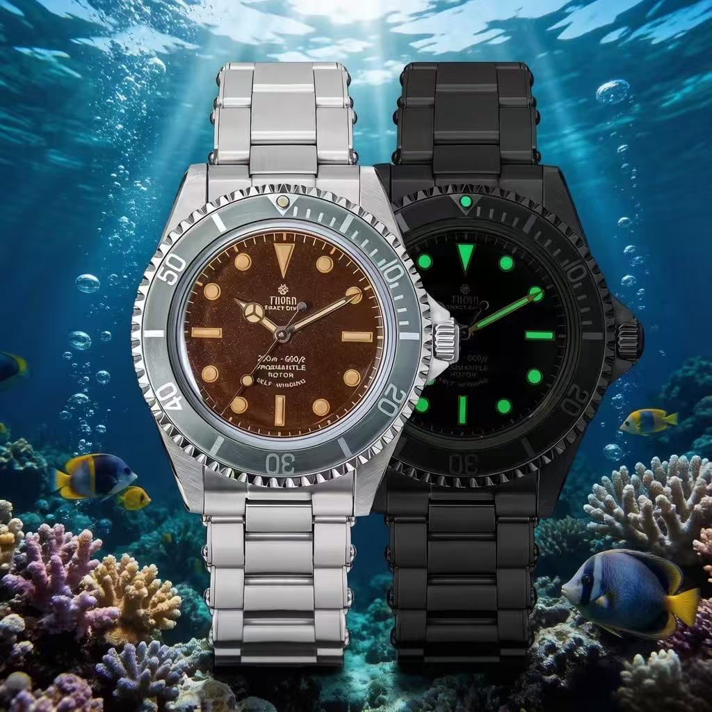 Vintage Collectible Watches - THORN T023 New Diver Watch Men