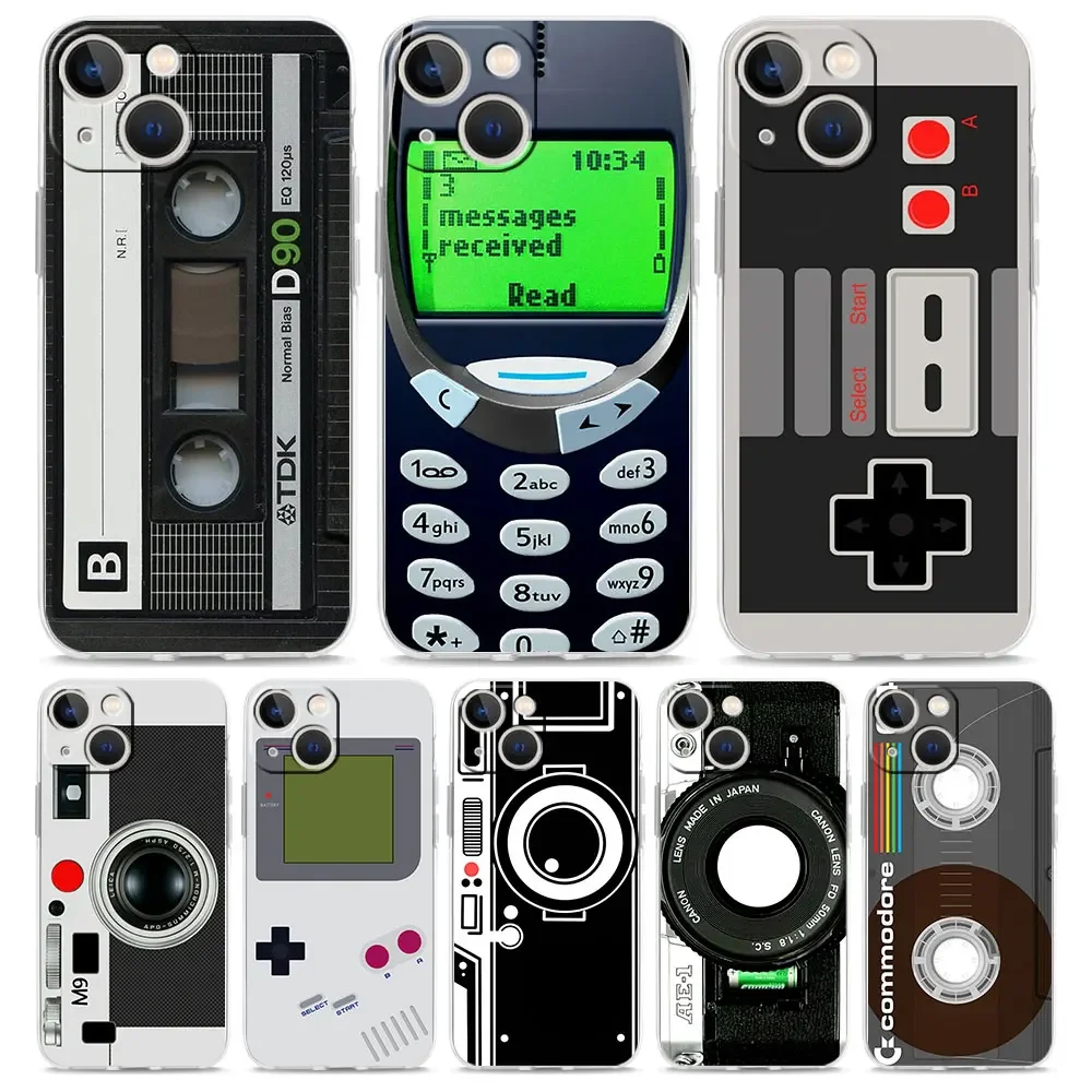 Vintage Game Collection - Vintage Tape Camera Gameboy Phone Case