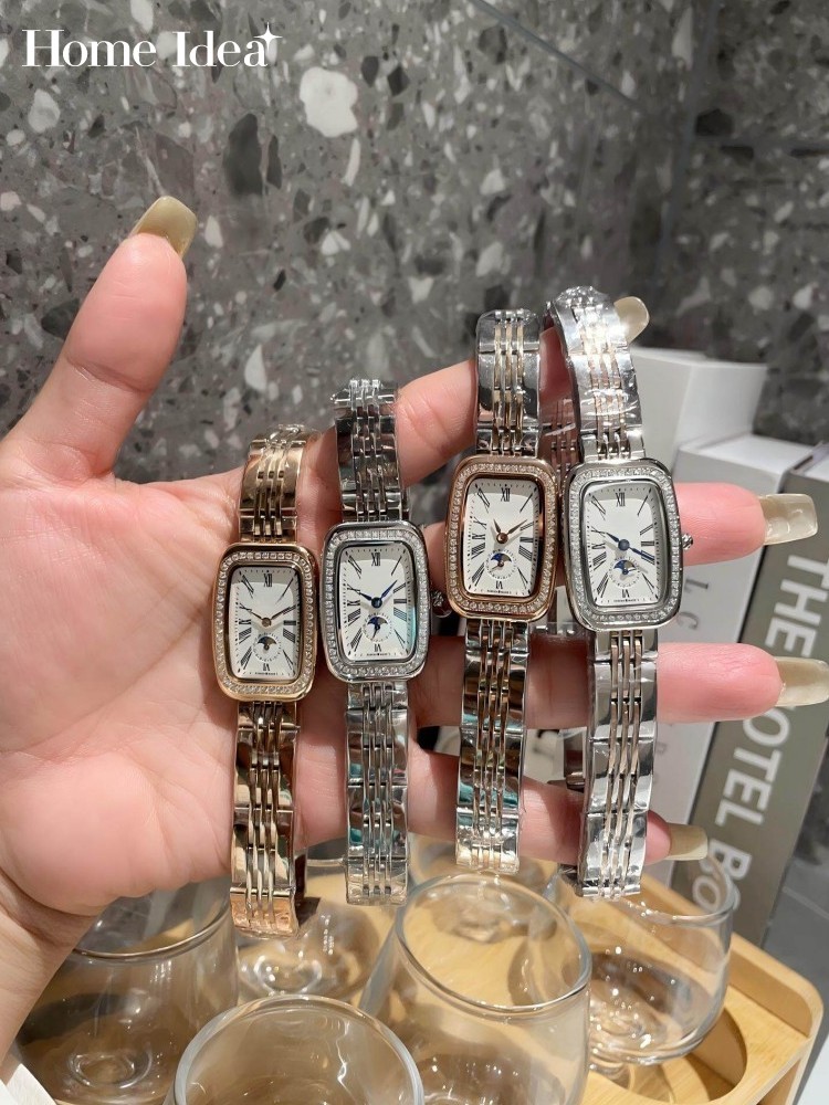 Vintage Watch Crystal - Elegant Women Stainless Steel Strap Quartz