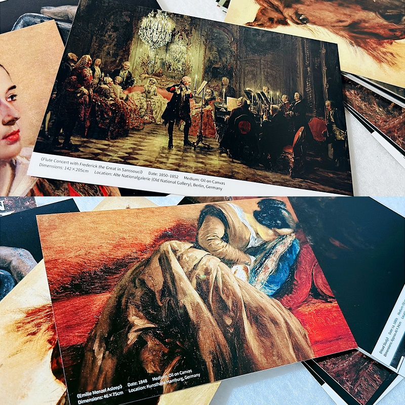 30PCS Adolph Von Menzel Oil Pa - Collectible Vintage Greeting Cards review and price