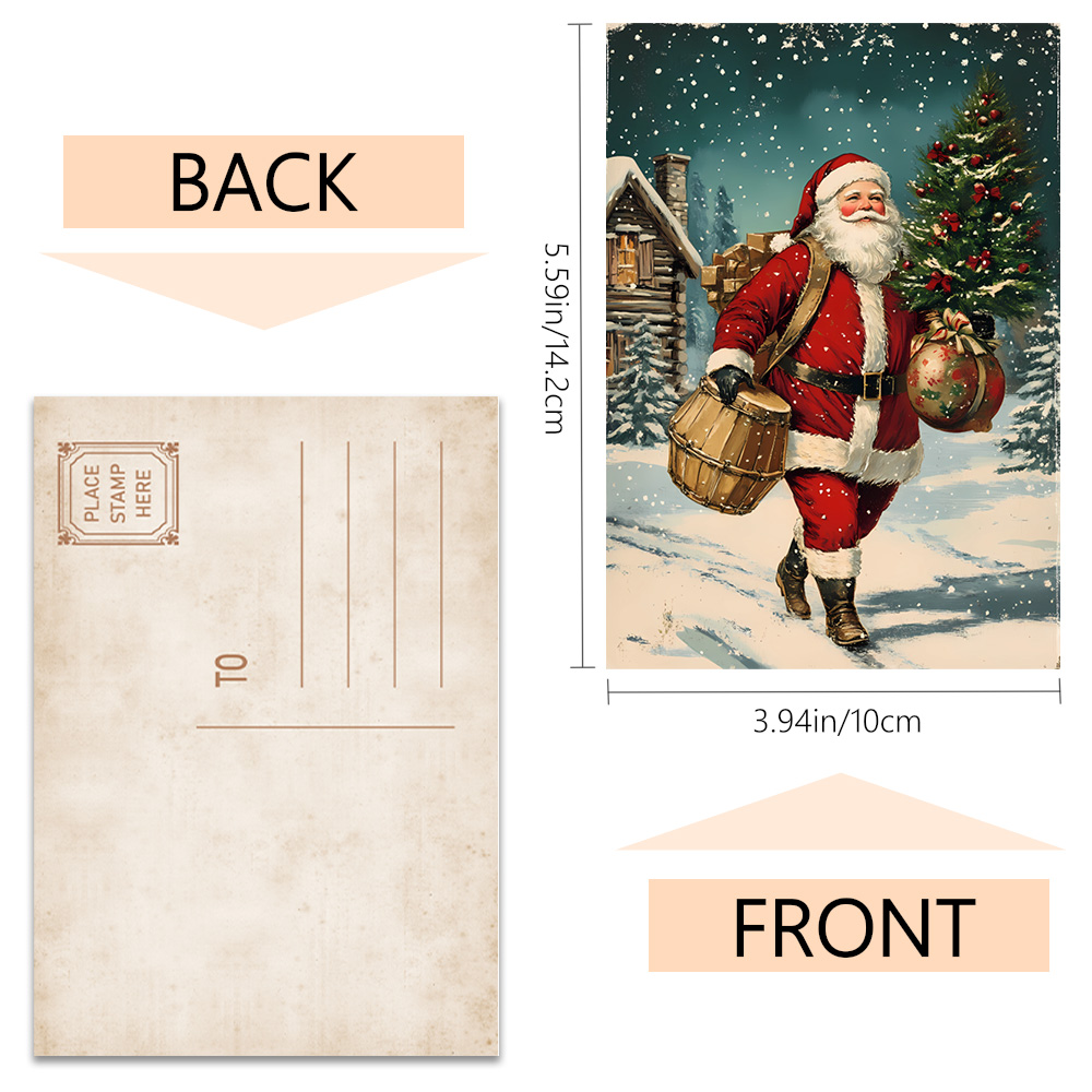 32pcs, vintage Christmas postc - Vintage Collectible Santa review and price