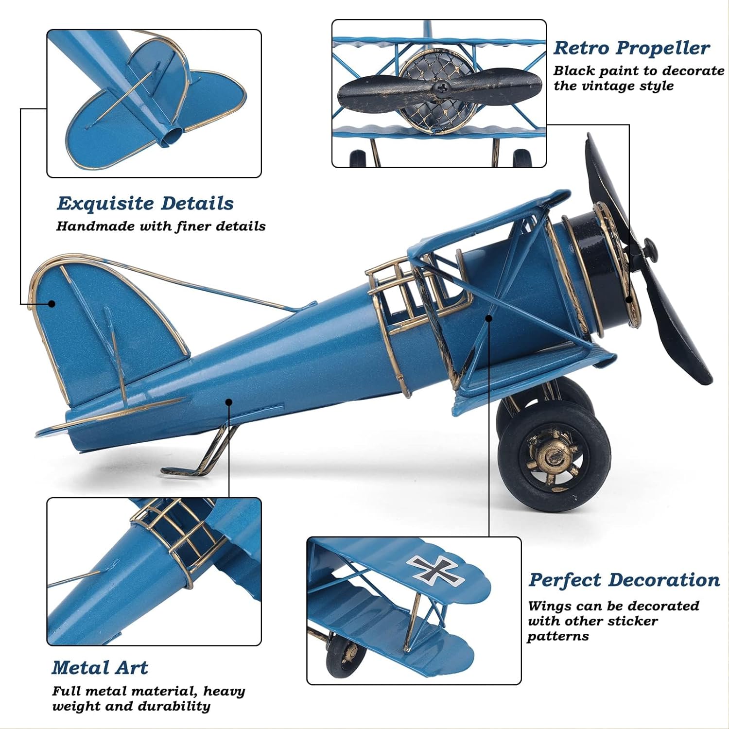 Vintage Metal Airplane Model R - Vintage Collectible Christmas Ornaments review and price