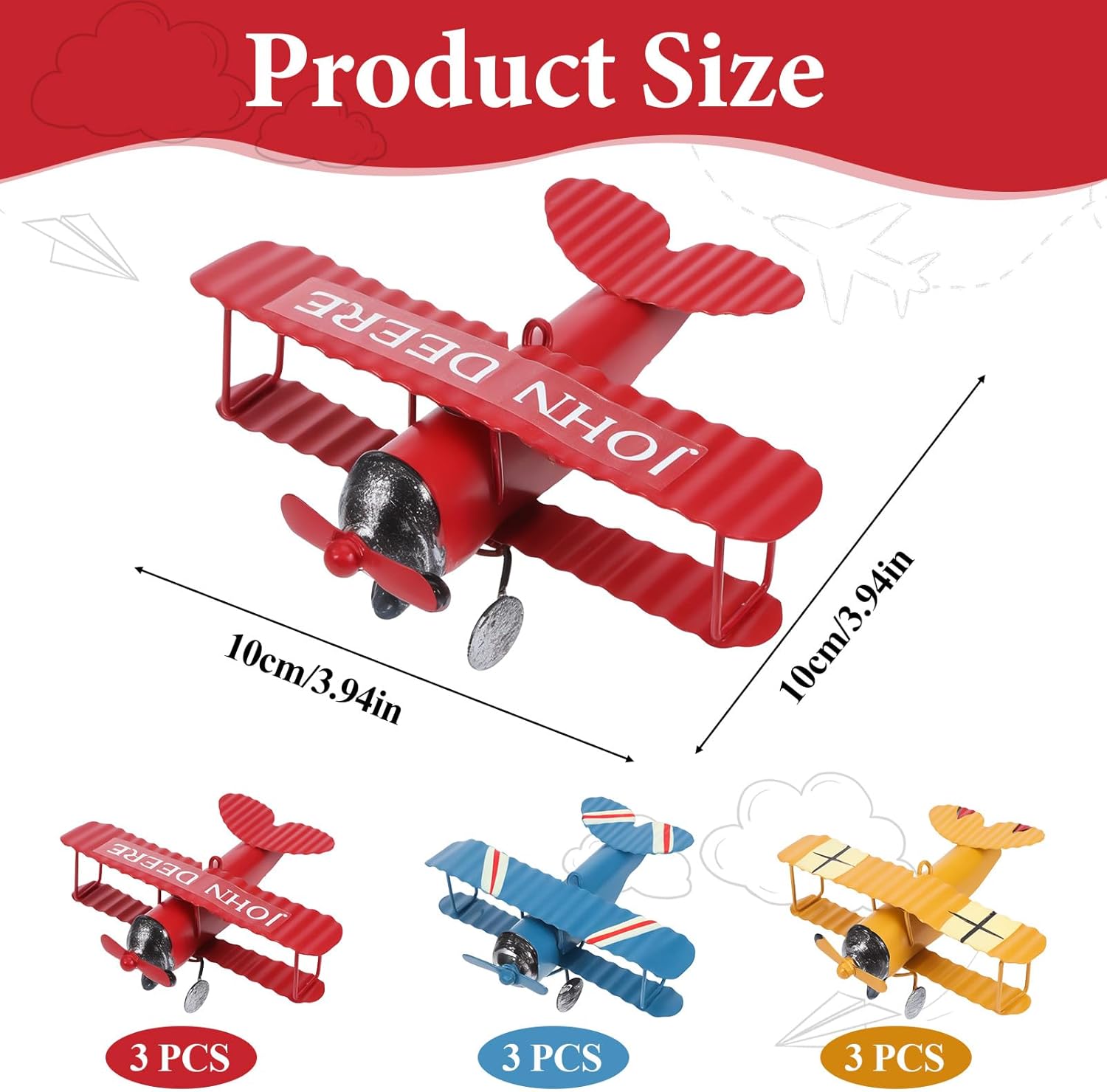 Vintage Metal Airplane Model R - Vintage Collectible Christmas Ornaments review and price