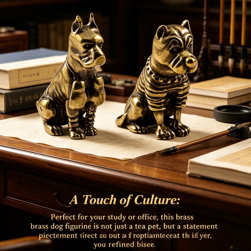 Vintage Solid Brass Pitbull Bu - Vintage Collectible Christmas Ornaments review and price