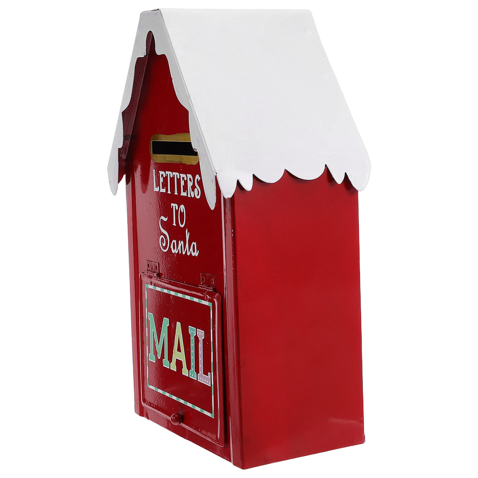 Red Christmas Mailbox Metal Sa - Vintage Collectible Santa review and price