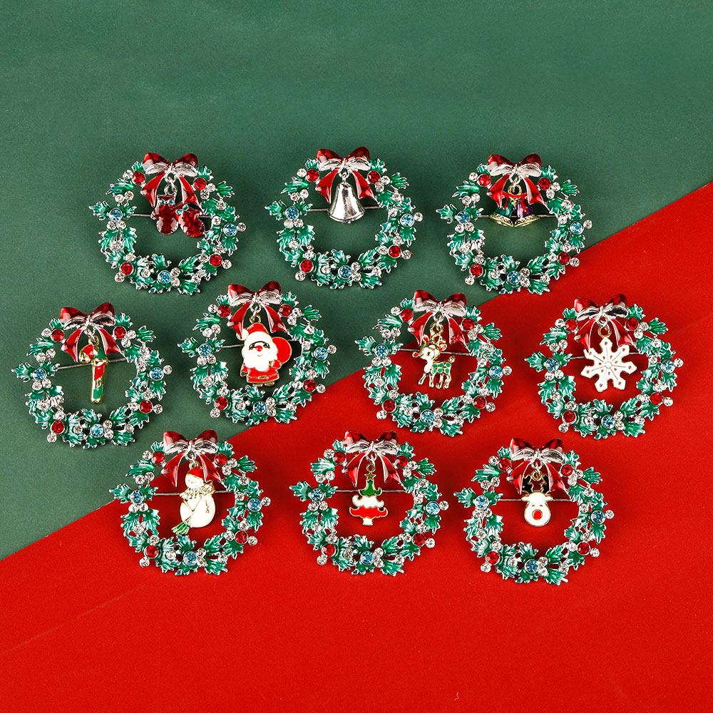 Christmas Wreath Collection En - Vintage Collectible Santa review and price