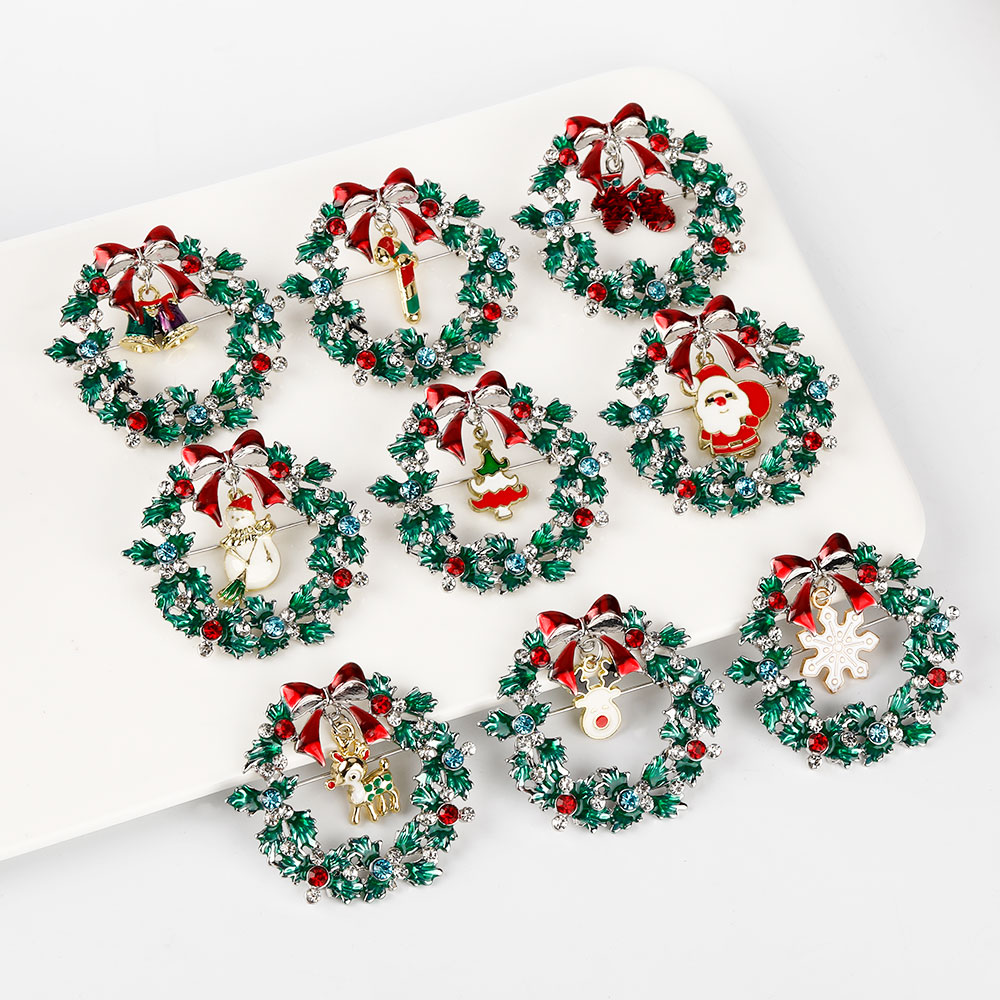 Christmas Wreath Collection En - Vintage Collectible Santa review and price
