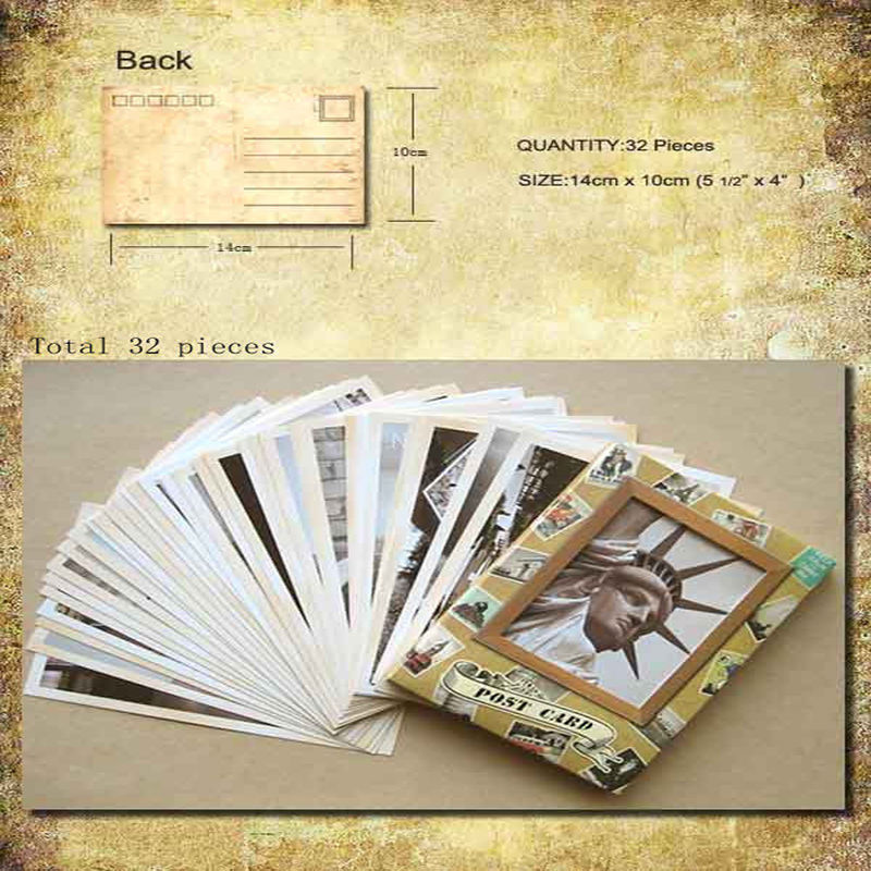 DIY Retro 32 Pcs/bag Vintage F - Collectible Vintage Greeting Cards review and price