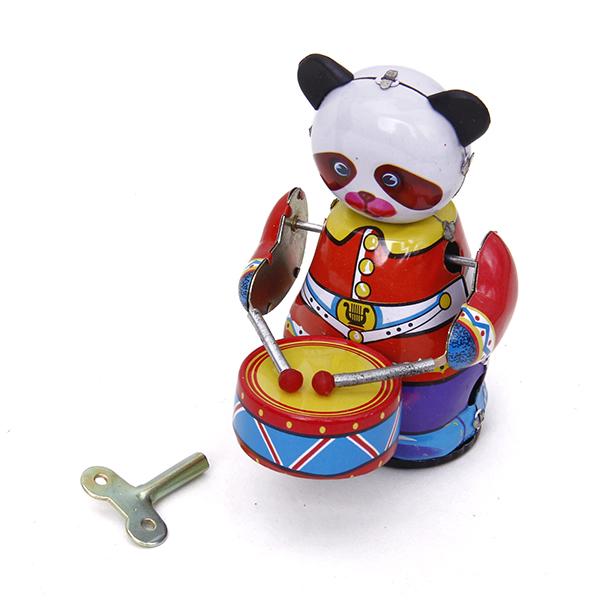 Wind Up Clockwork Panda Drumme - Vintage And Collectible Toys review and price
