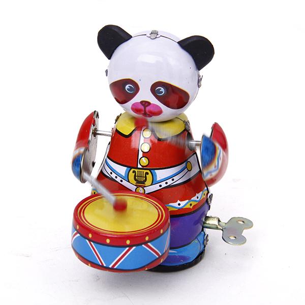 Wind Up Clockwork Panda Drumme - Vintage And Collectible Toys review and price