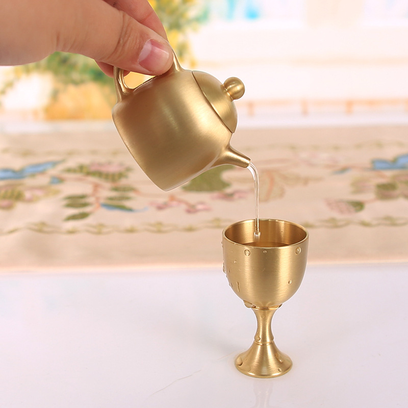 Brass Mini Teapot, Chinese Sty - Vintage Collectible Furniture review and price