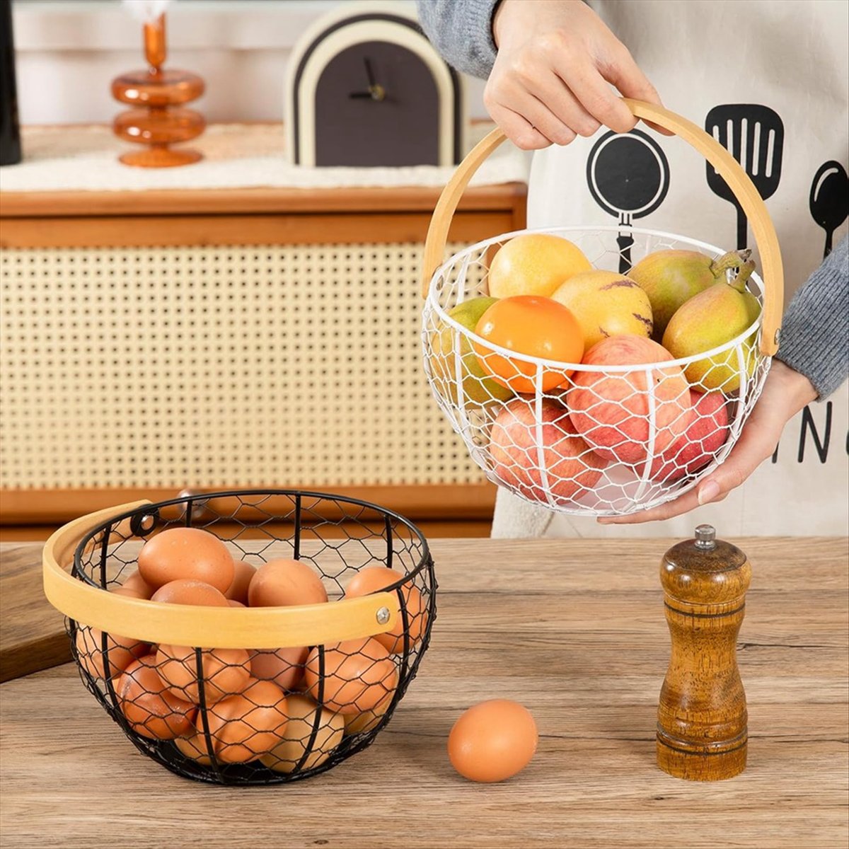 ABZT Farmhouse Wire Egg Basket - Collectible Vintage Tools review and price