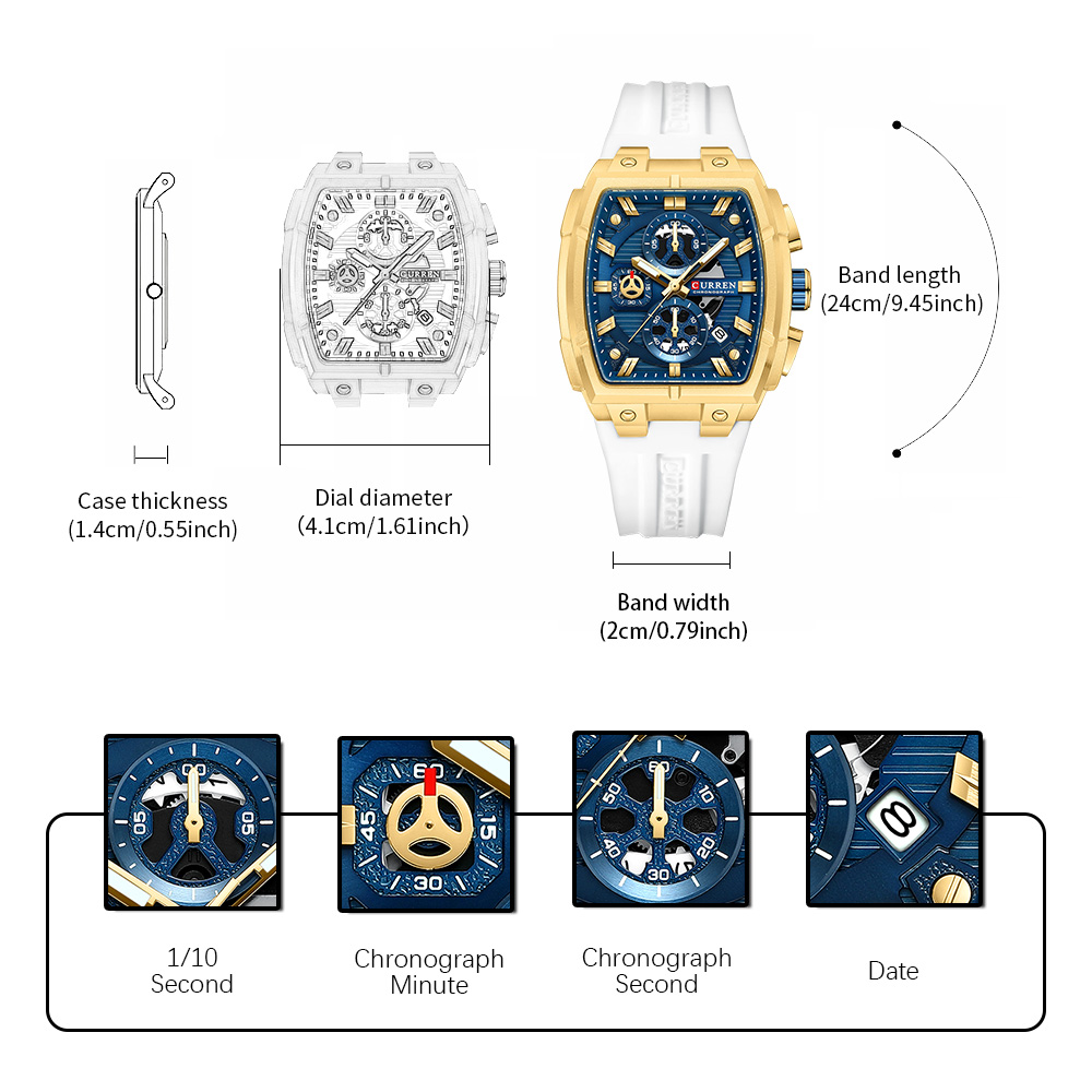 CURREN Luxury Vintage Watch fo - Vintage Collectible Watches review and price