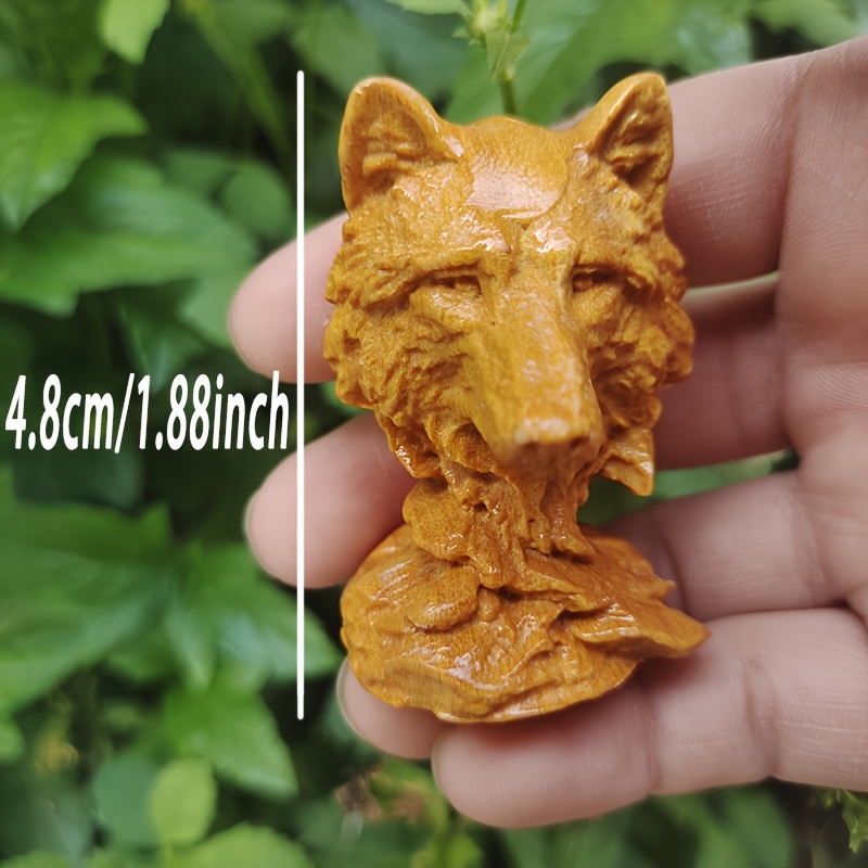 Vintage Wooden Wolf Head Sculp - Vintage Collectible Christmas Ornaments review and price