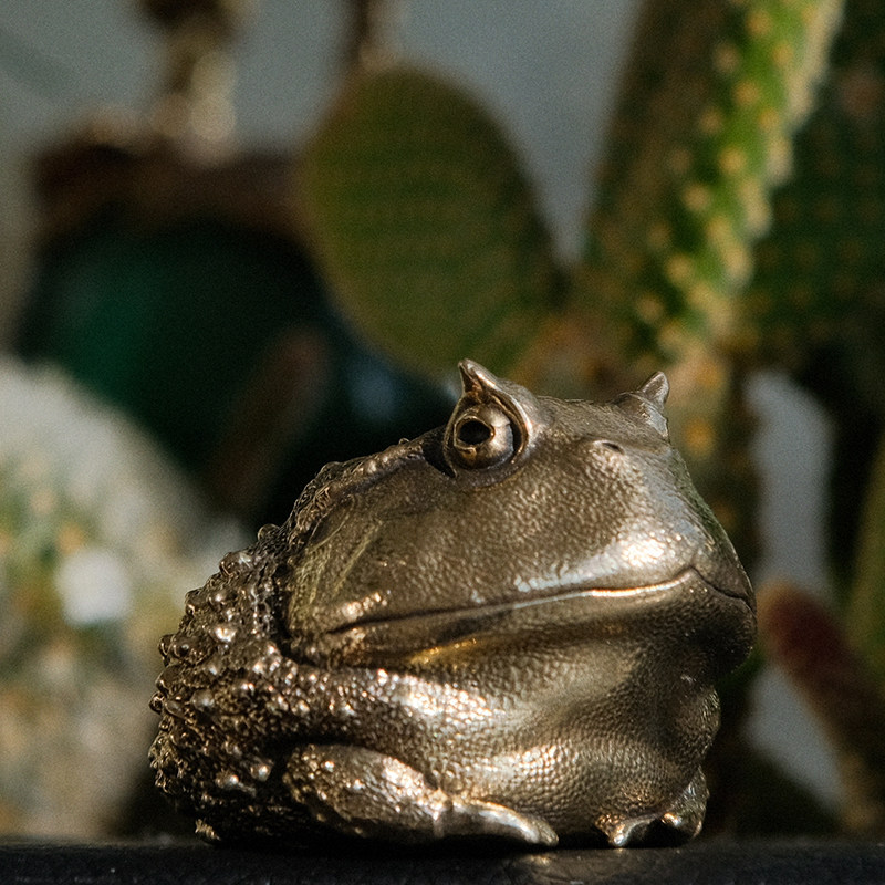 Vintage Brass Pacman Frog Orna - Vintage Collectible Furniture review and price