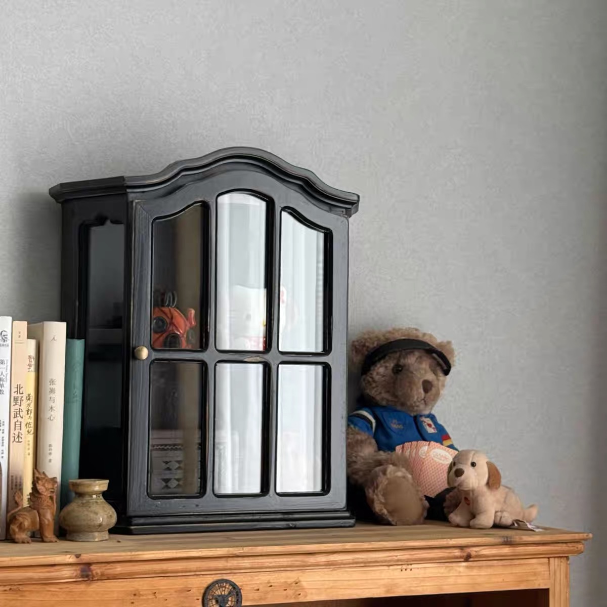 Vintage Distressed Wood Wall C - Vintage Collectible Furniture review and price