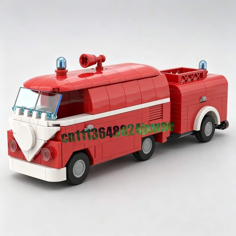 369PCS MOC Vintage Fire Truck  - Vintage Collectible Trucks review and price