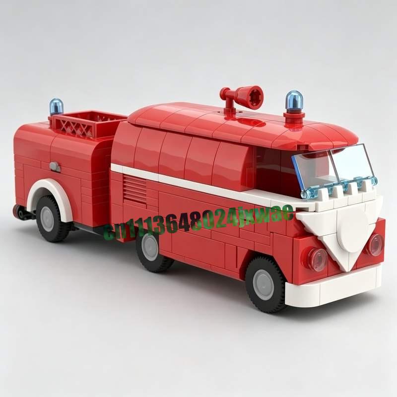 369PCS MOC Vintage Fire Truck  - Vintage Collectible Trucks review and price