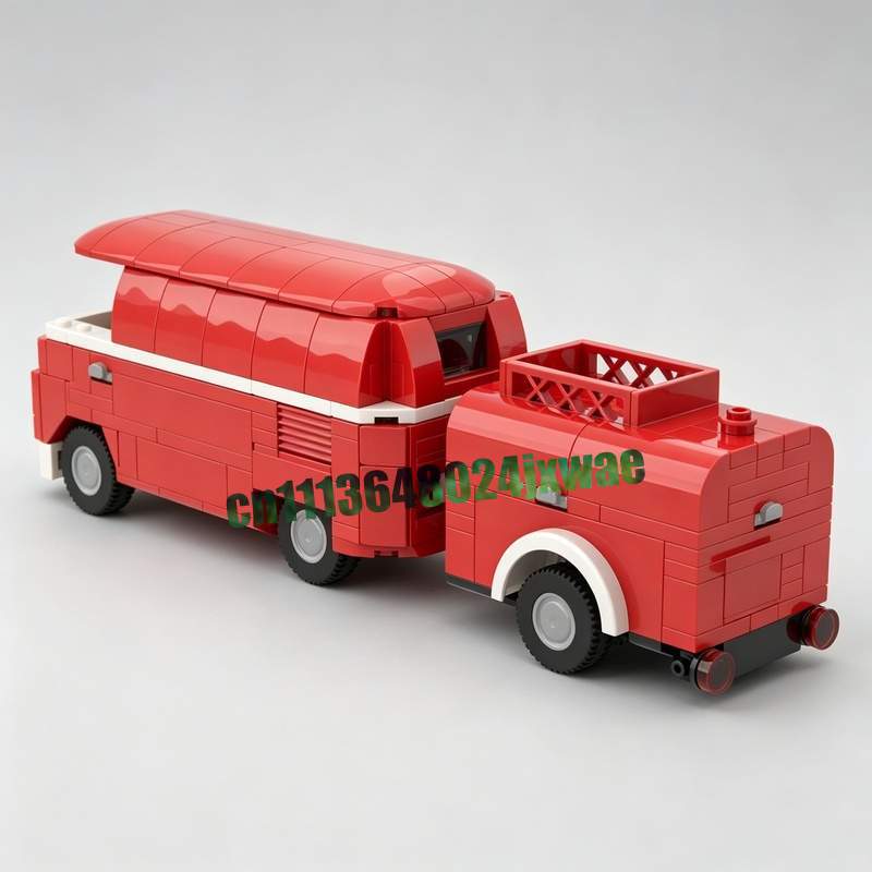 369PCS MOC Vintage Fire Truck  - Vintage Collectible Trucks review and price
