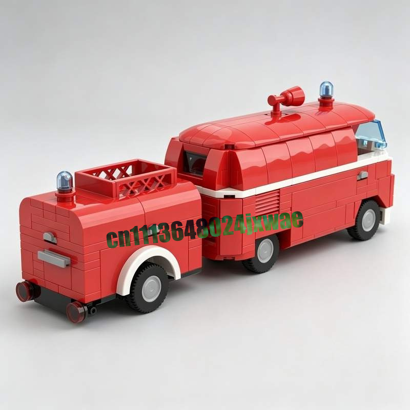 369PCS MOC Vintage Fire Truck  - Vintage Collectible Trucks review and price
