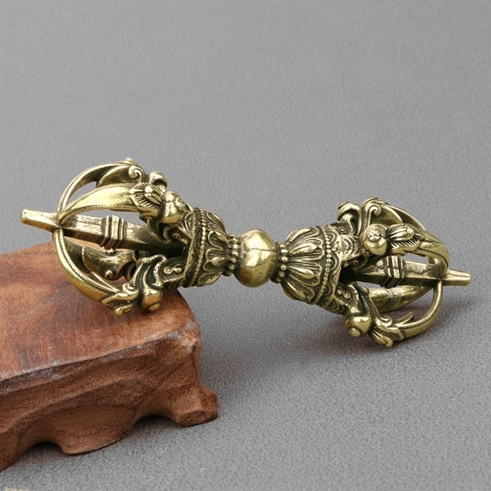 Vintage Pure Brass Tibetan Vaj - Collectible Vintage Tools review and price