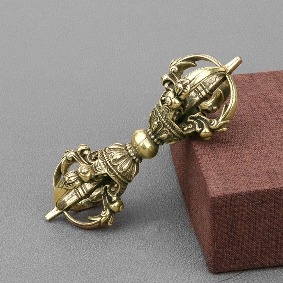 Vintage Pure Brass Tibetan Vaj - Collectible Vintage Tools review and price