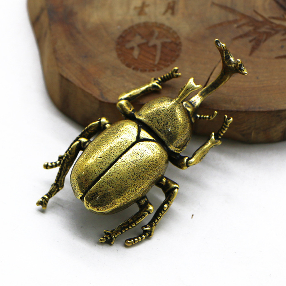 Vintage Brass Beetle Insect St - Vintage Collectible Christmas Ornaments review and price