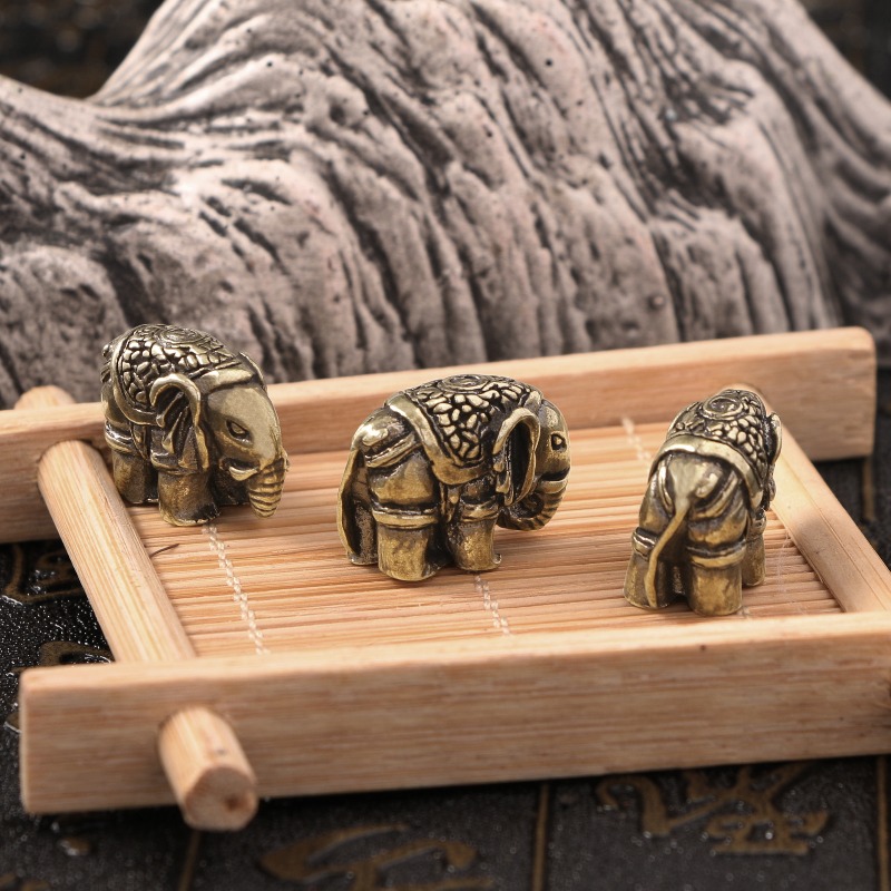 1 PC Cute Elephant Solid Brass - Vintage Collectible Christmas Ornaments review and price