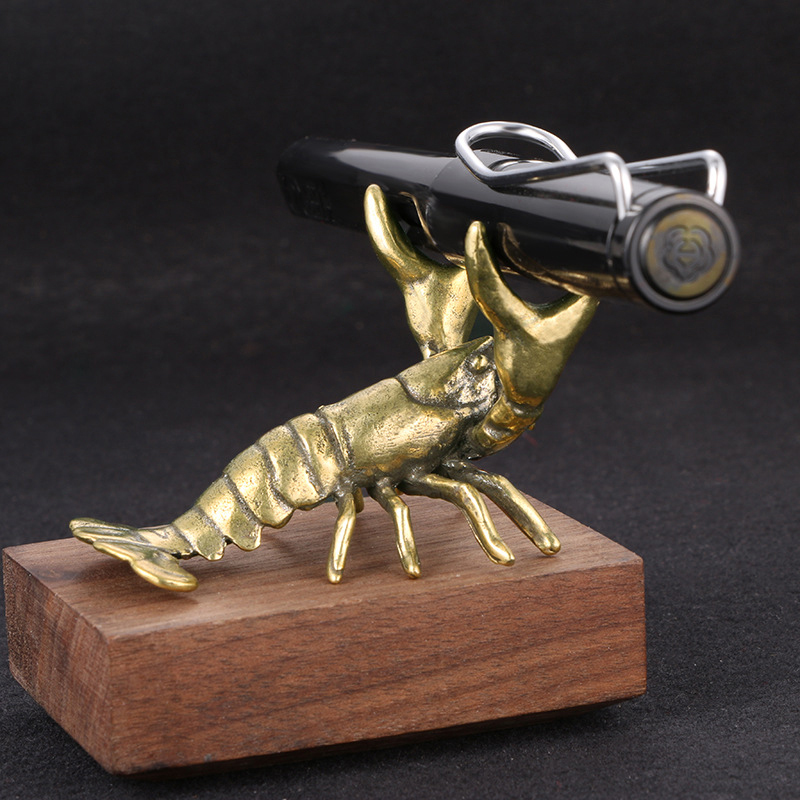 【F】Solid Brass Crayfish Orname - Vintage Collectible Furniture review and price