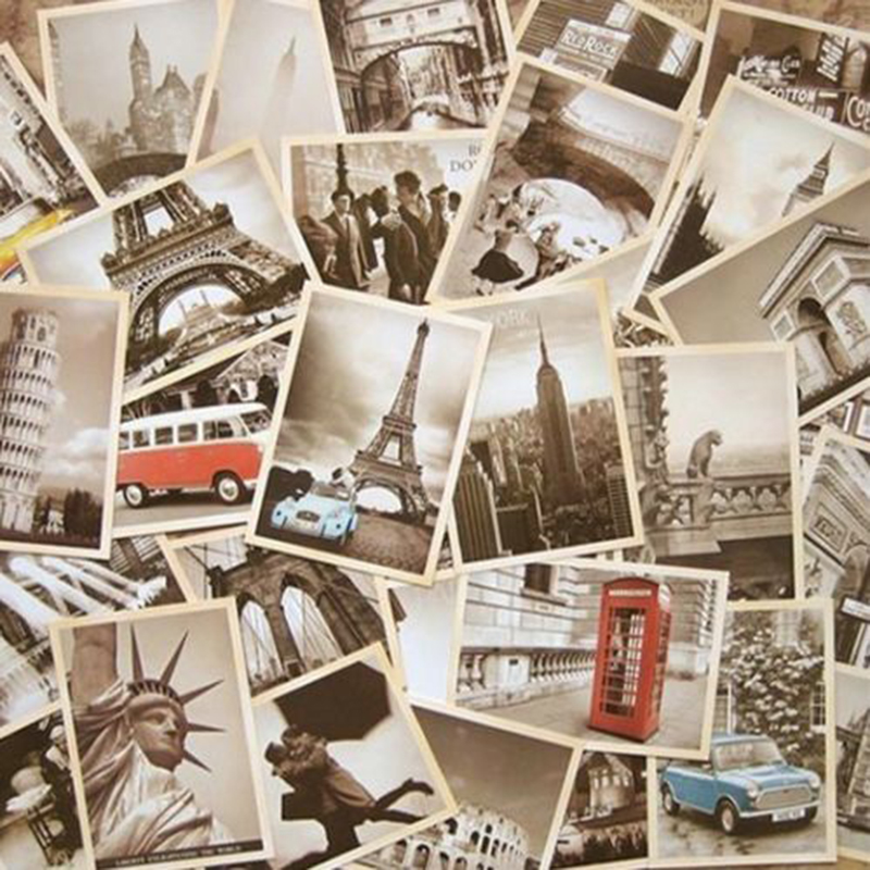 New 32Pcs Vintage Famous Build - Collectible Vintage Greeting Cards review and price