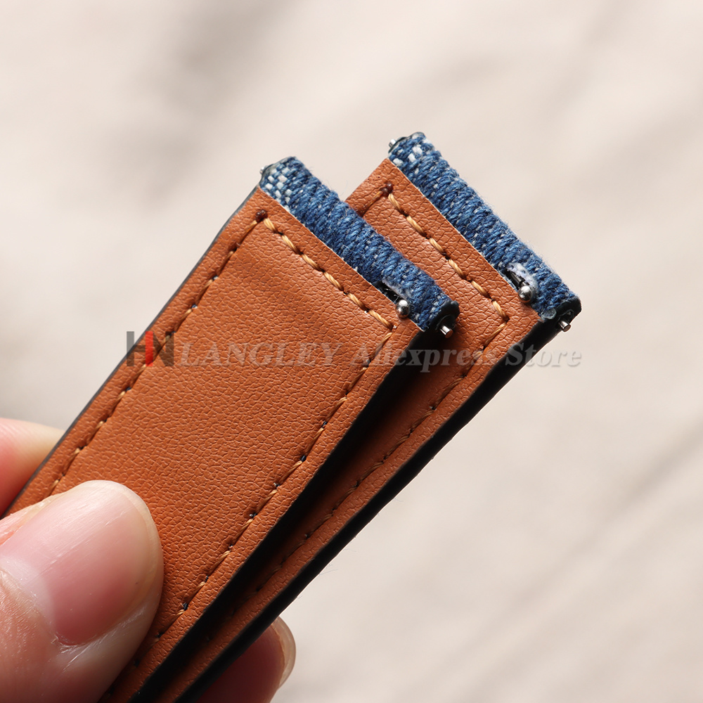 New Denim Pattern Nylon Watchb - Vintage Collectible Watches review and price