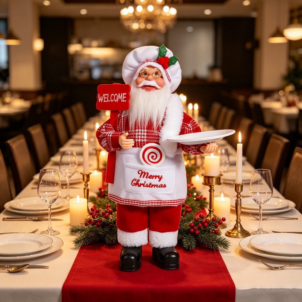 A Christmas chef-themed Santa  - Vintage Collectible Santa review and price