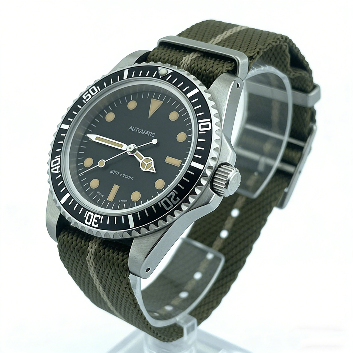 39.5mm Diver Retro watch sapph - Vintage Collectible Watches review and price