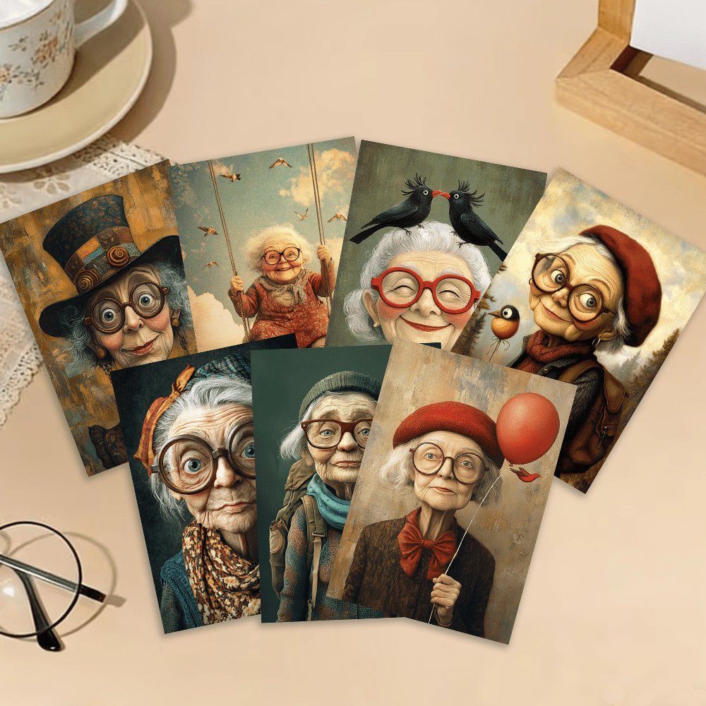 32pcs, vintage cute elderly, p - Collectible Vintage Greeting Cards review and price