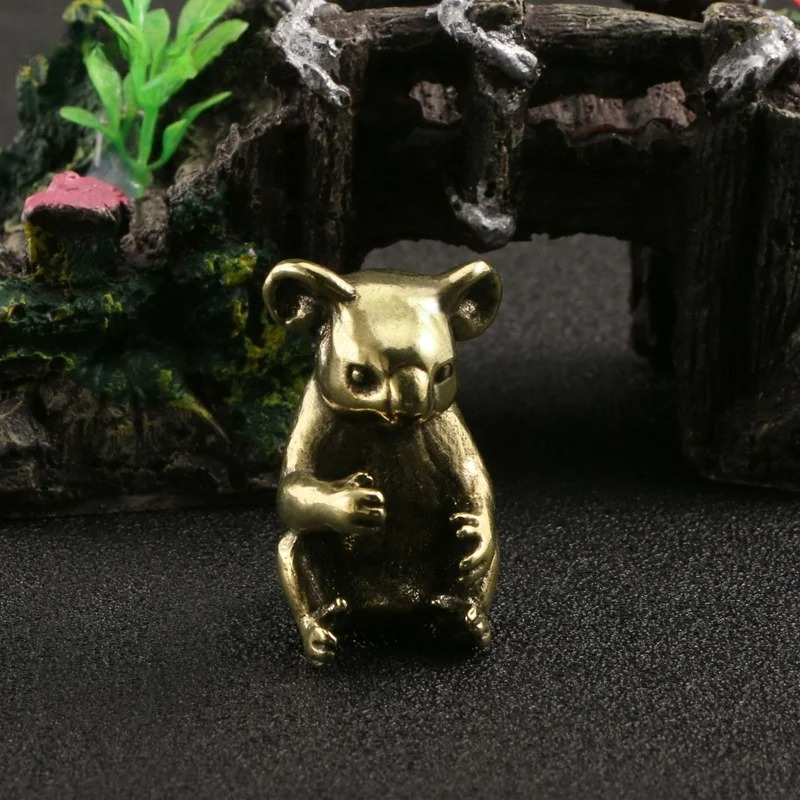 Vintage Brass Cute Koala Minia - Vintage Collectible Furniture review and price